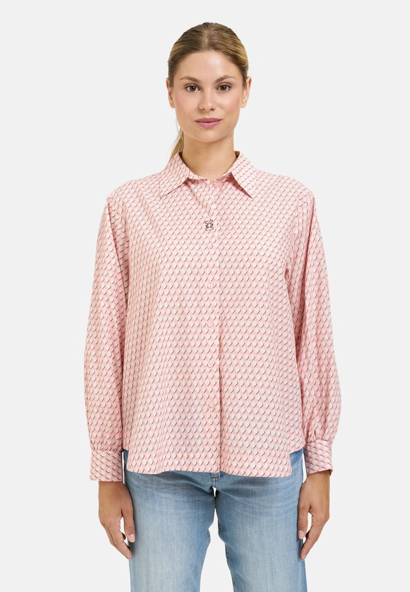 Volum slv shirt collar blouse
