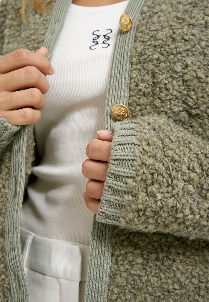 BouclÃ© Cardigan