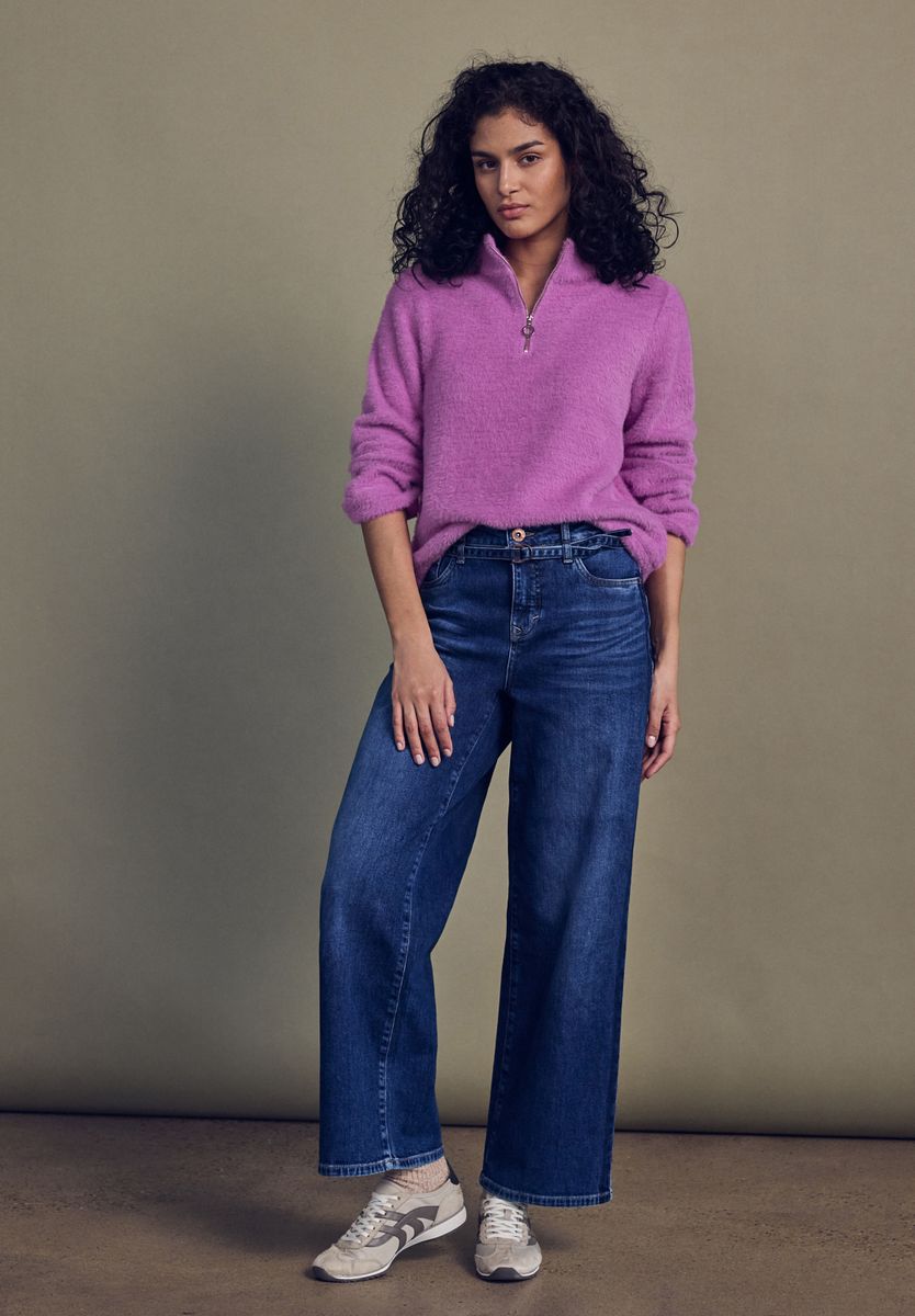 Kuscheliges Shirt mit Zipper