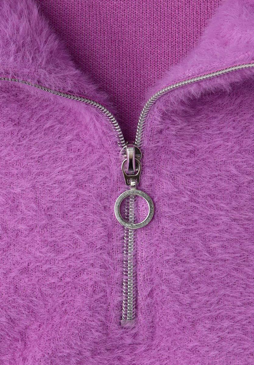 Kuscheliges Shirt mit Zipper