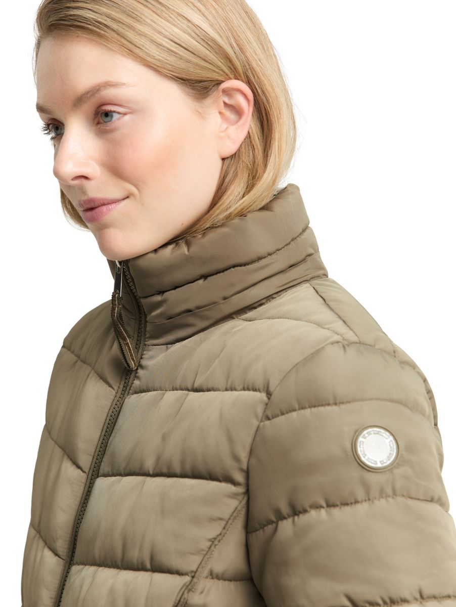 Puffer-Mantel mit abnehmbarer Kapuze