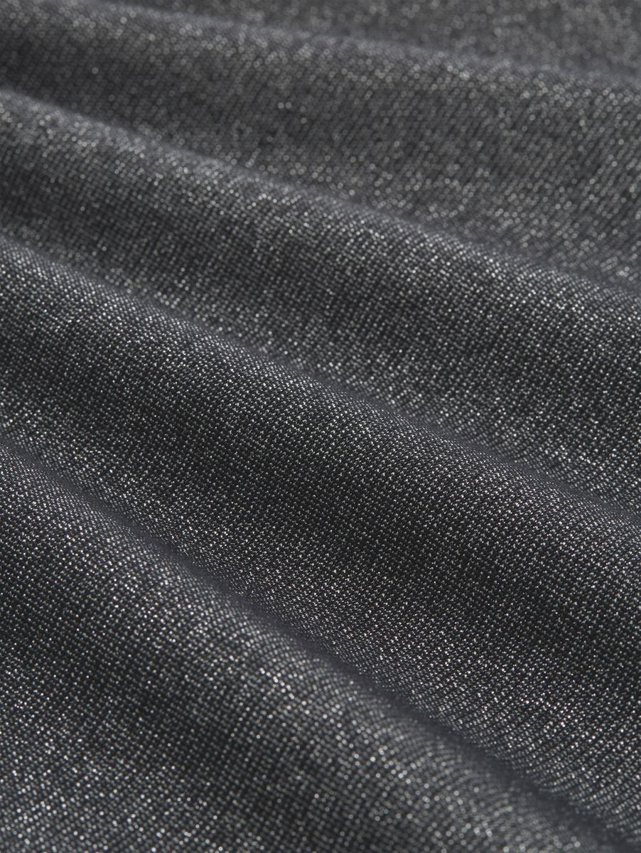 Slim Fit Langarmshirt mit Glitzer-Effekt