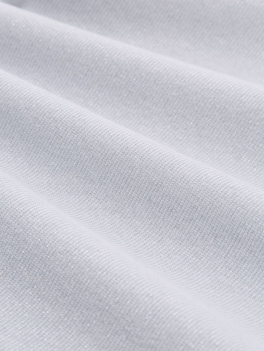 Slim Fit Langarmshirt mit Glitzer-Effekt