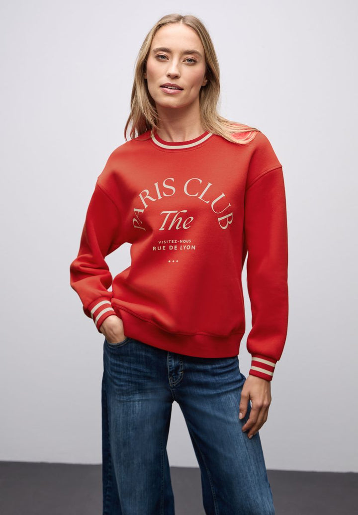 Loose Fit Print Sweatshirt