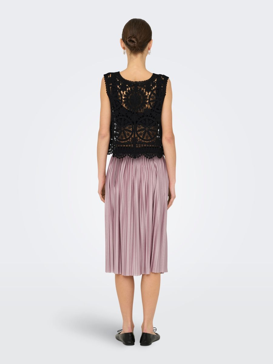 JDYVIC S/L V-NECK TIE VEST KNT