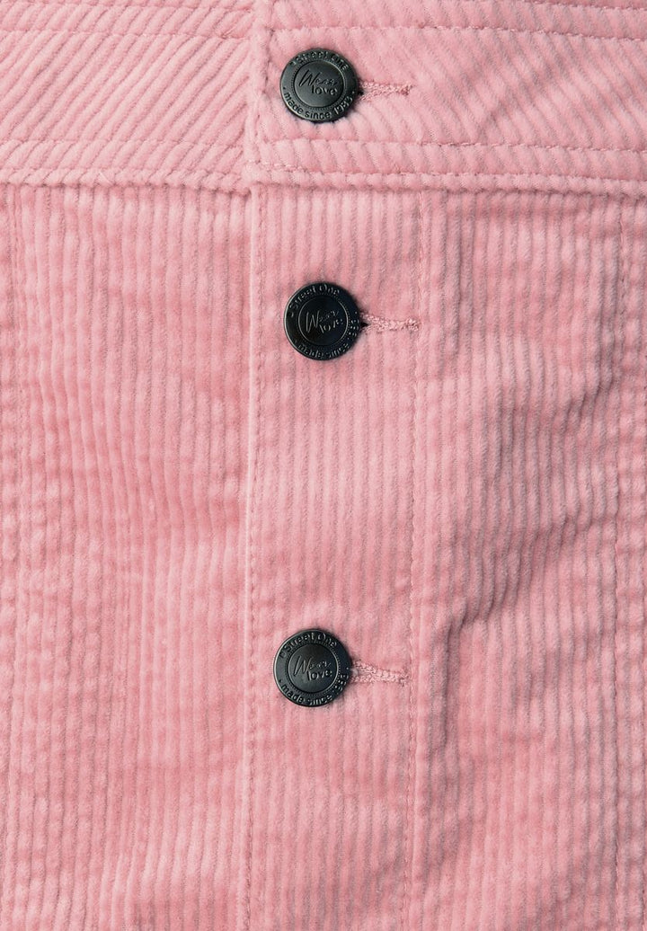 Cordrock mit Knopfleiste