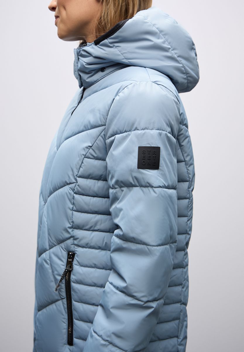 Steppjacke in Midi-Länge