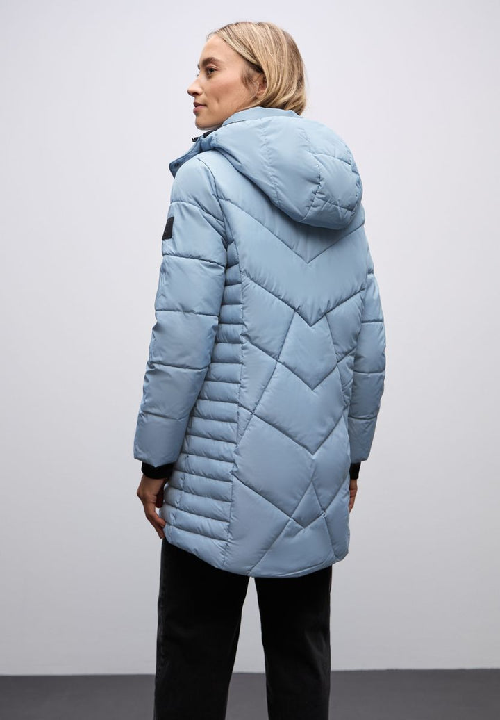 Steppjacke in Midi-Länge