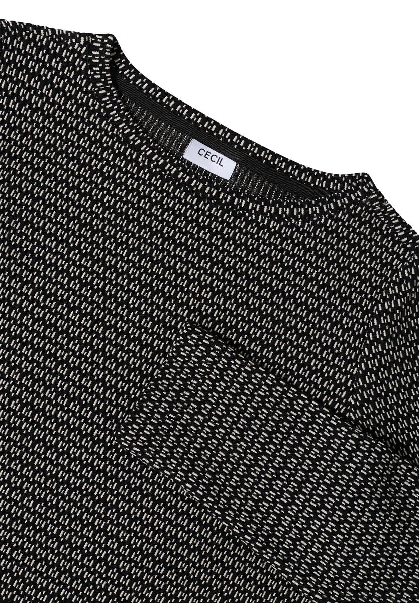 Two-Tone Strukturshirt