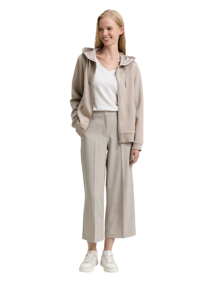 Hoodie Sweatjacke aus Scuba