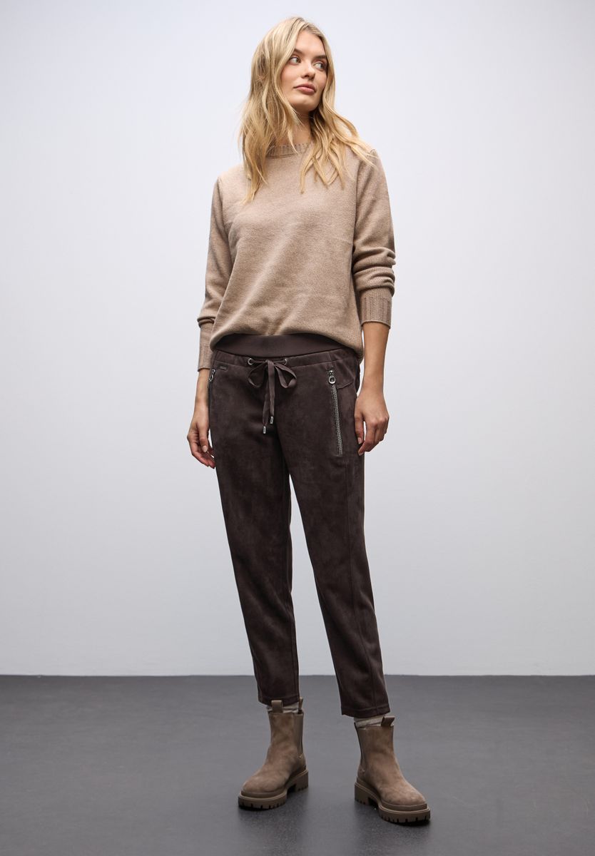 Loose Fit Velours Hose