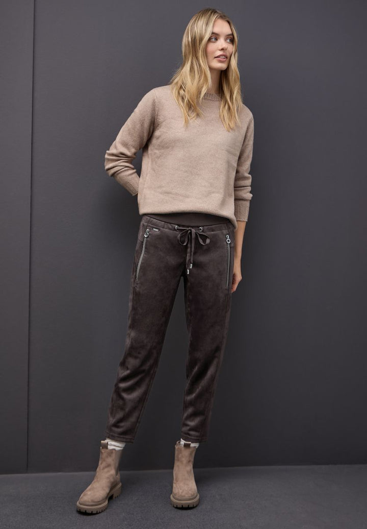 Loose Fit Velours Hose