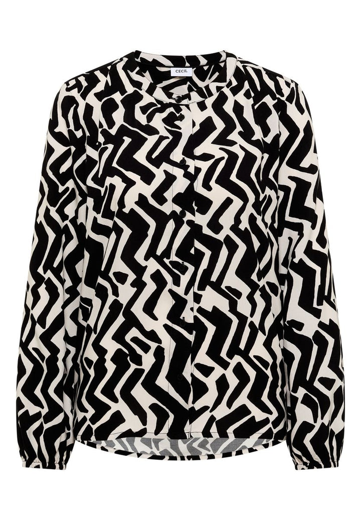 Bluse mit Grafikmuster