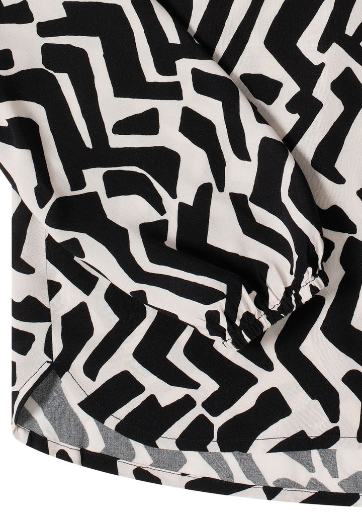 Bluse mit Grafikmuster