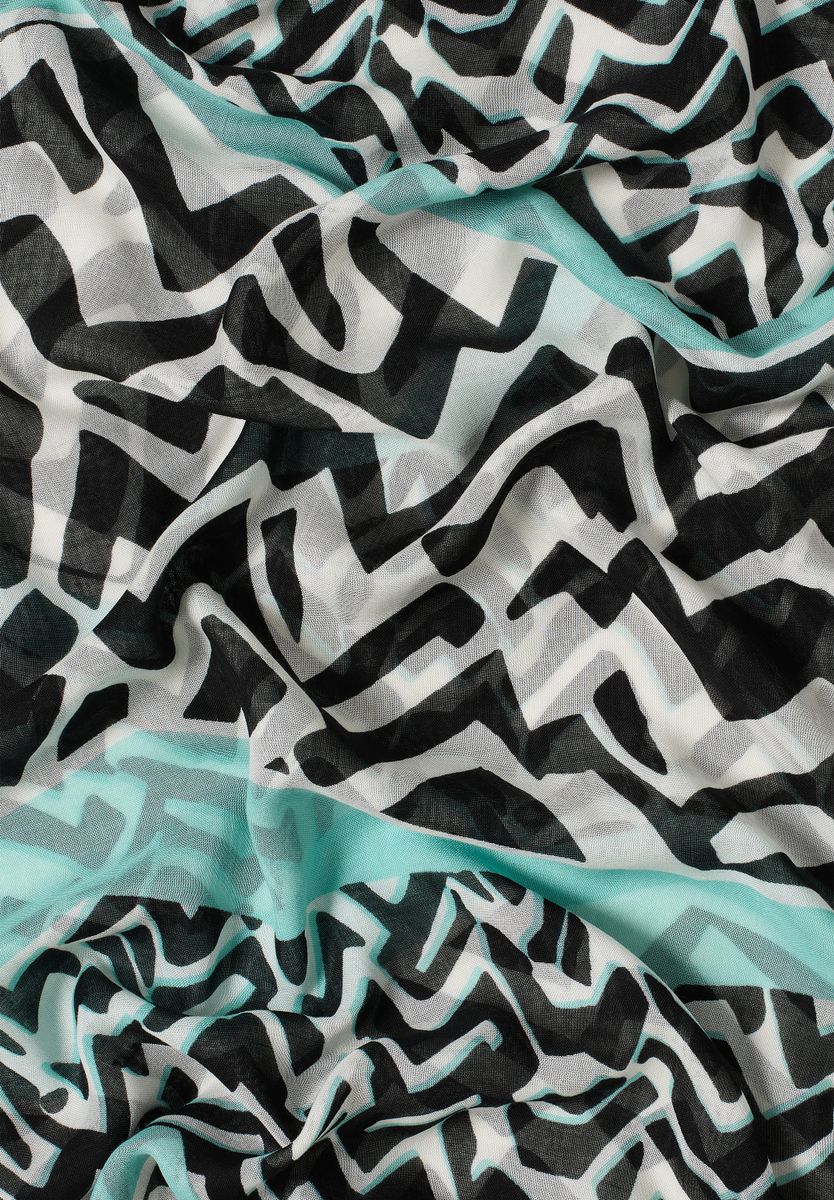 Gemusterter Loop-Schal