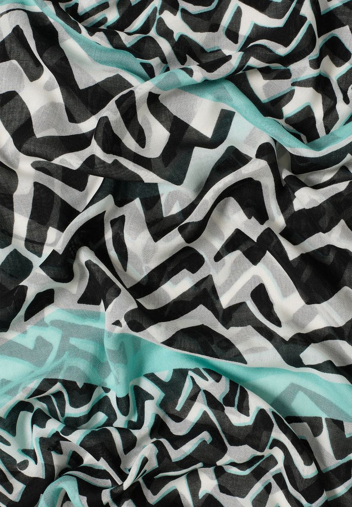 Gemusterter Loop-Schal