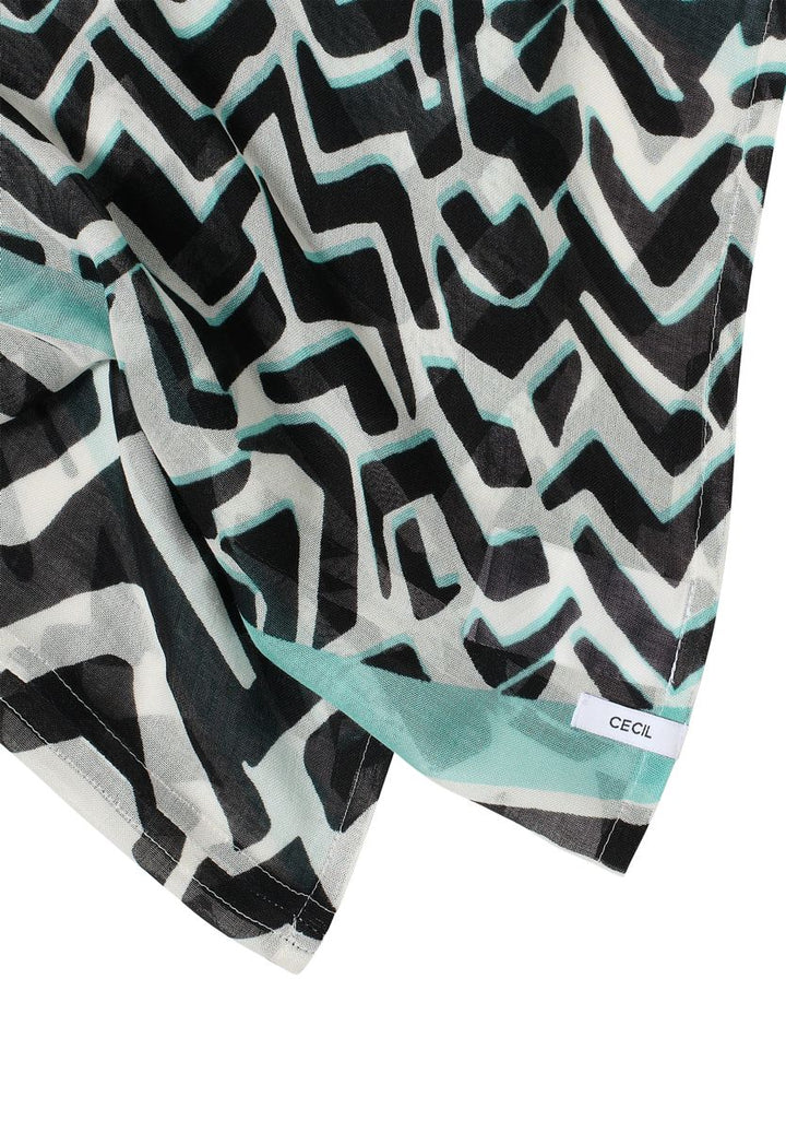 Gemusterter Loop-Schal