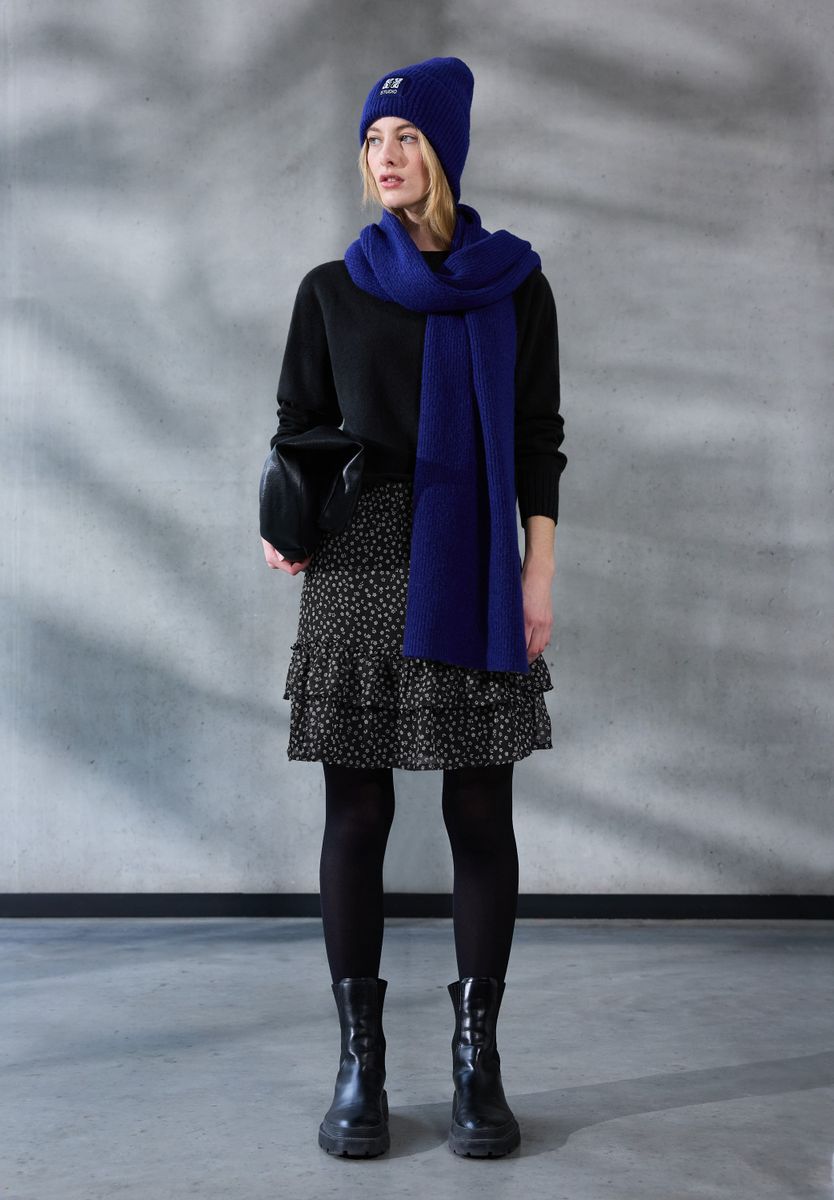 Gemusterter Chiffonrock