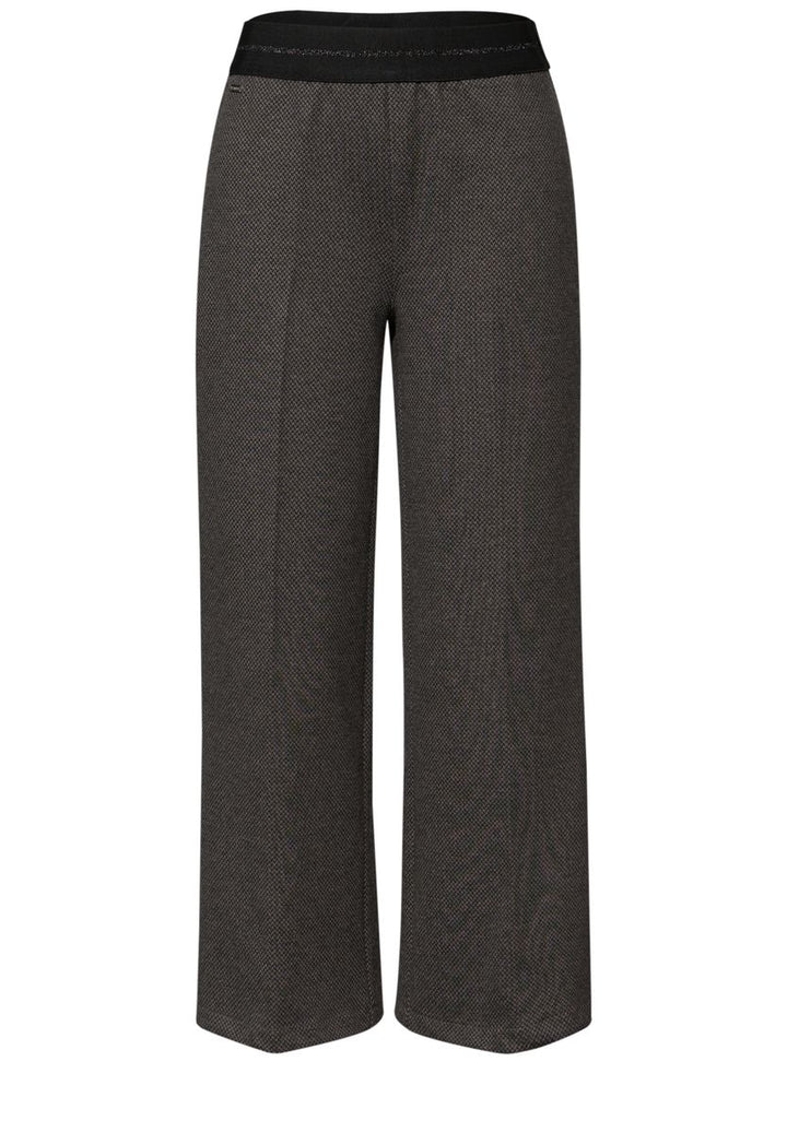 Wide Leg Herringbone  Hose