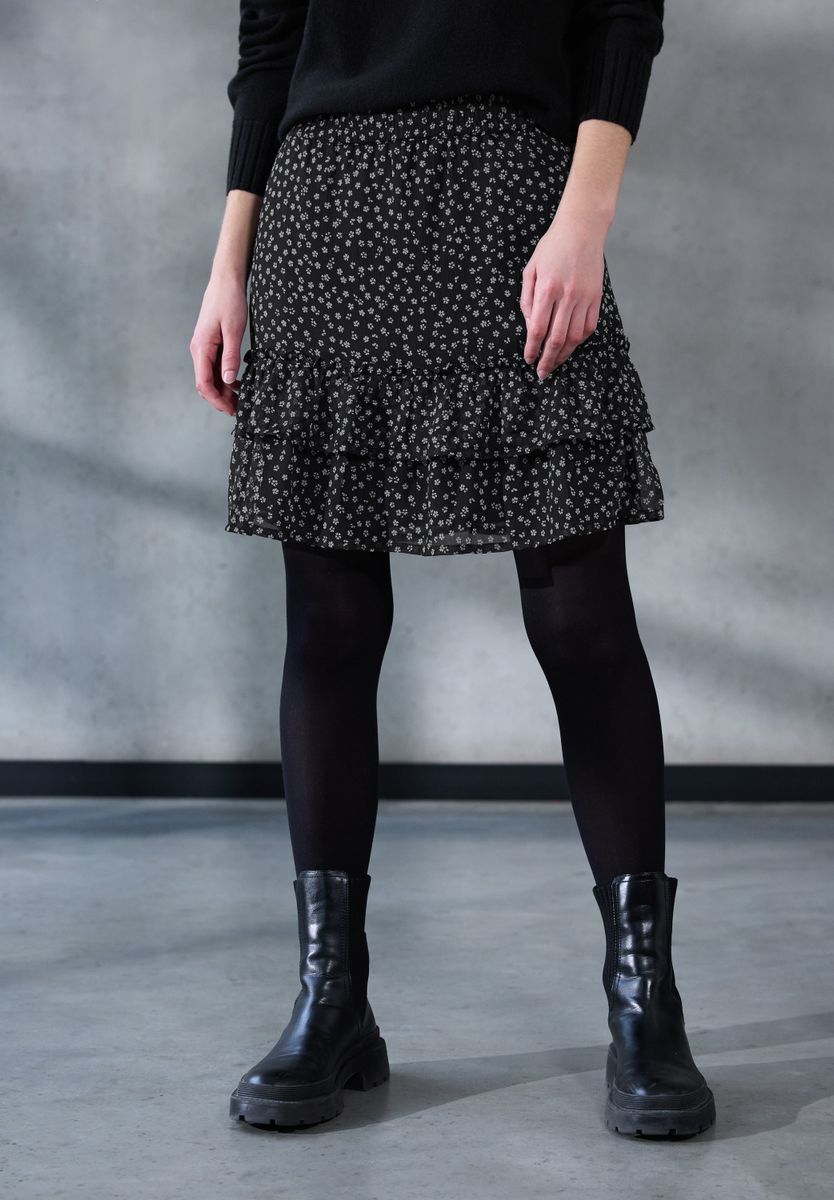 Gemusterter Chiffonrock