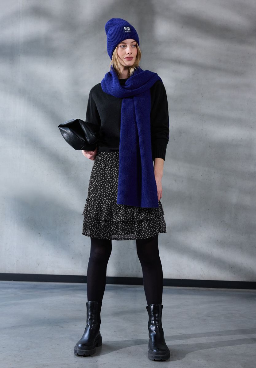 Gemusterter Chiffonrock