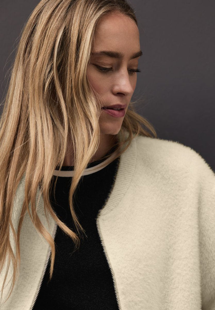 Cardigan im Blouson-Look