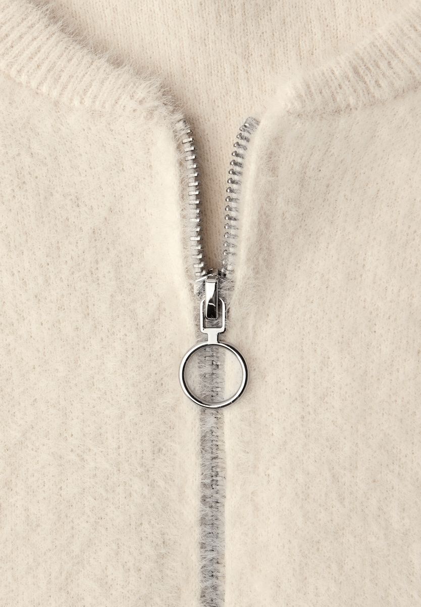 Cardigan im Blouson-Look