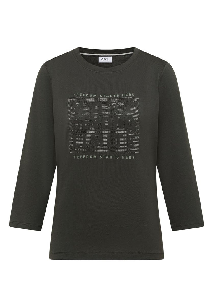 Shirt mit Schmucksteinen