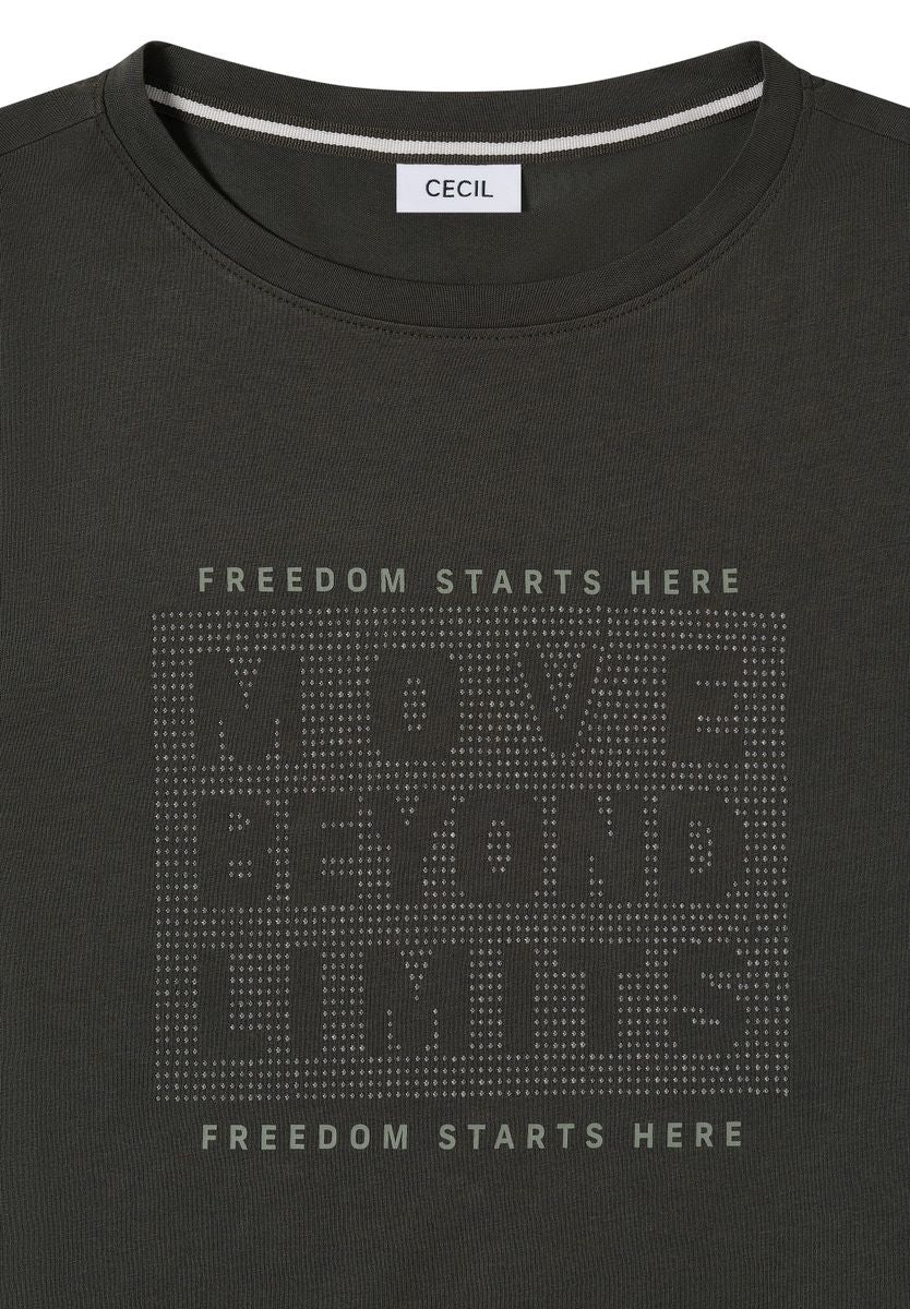 Shirt mit Schmucksteinen