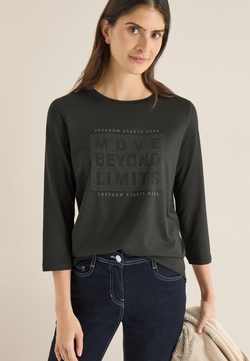 Shirt mit Schmucksteinen