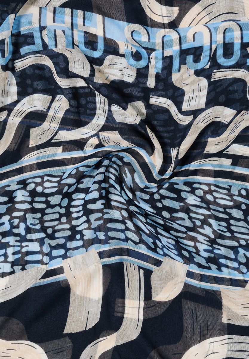 Gemusterter Loop-Schal