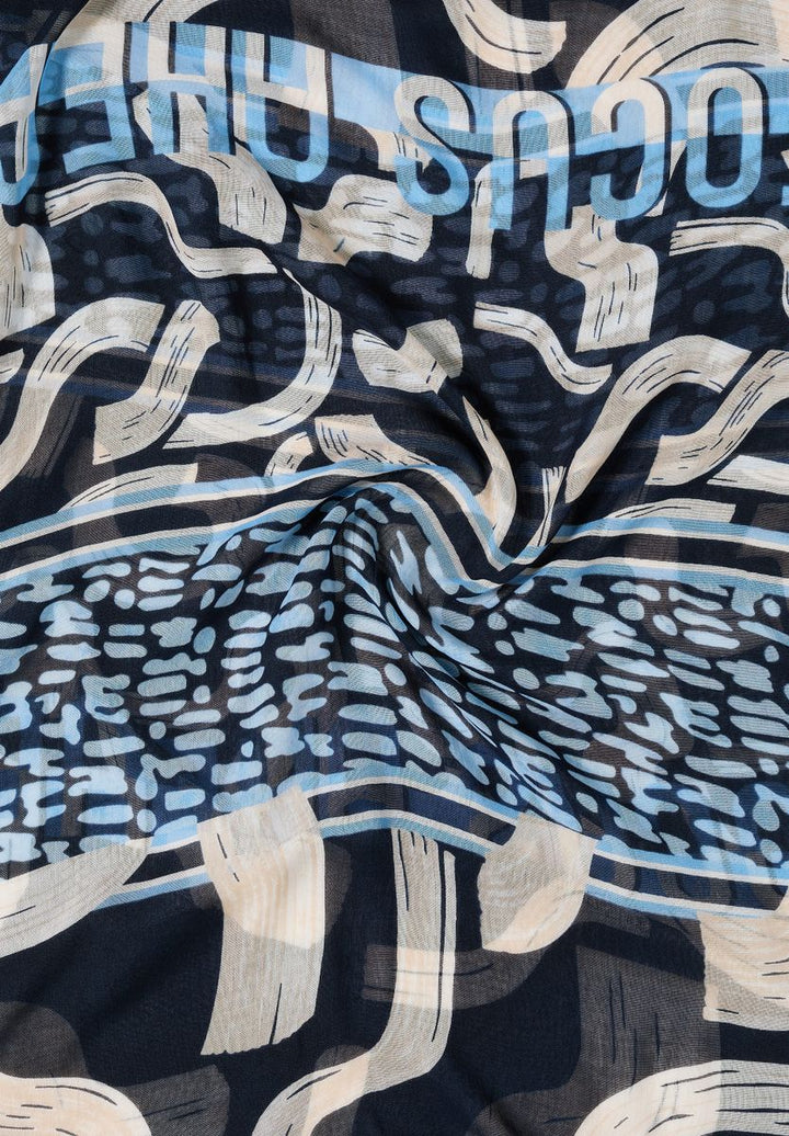 Gemusterter Loop-Schal