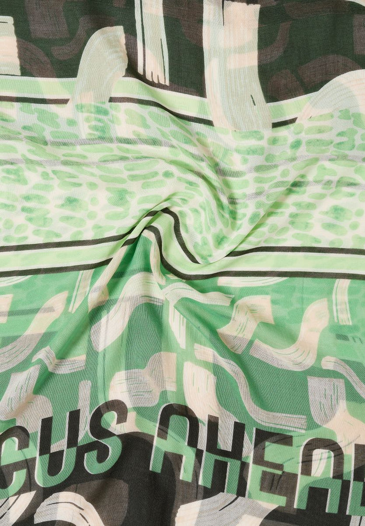 Gemusterter Loop-Schal