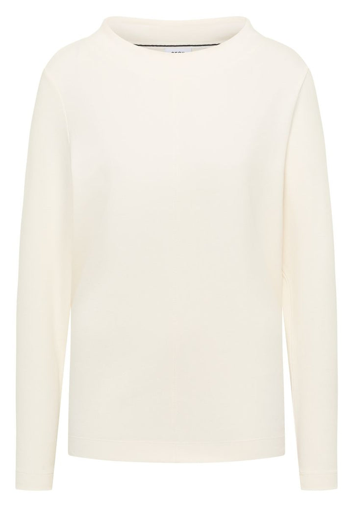 Funnelneck Shirt in Unifarbe