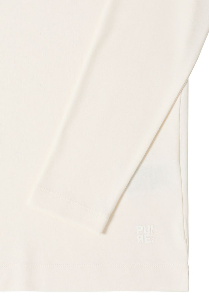 Funnelneck Shirt in Unifarbe