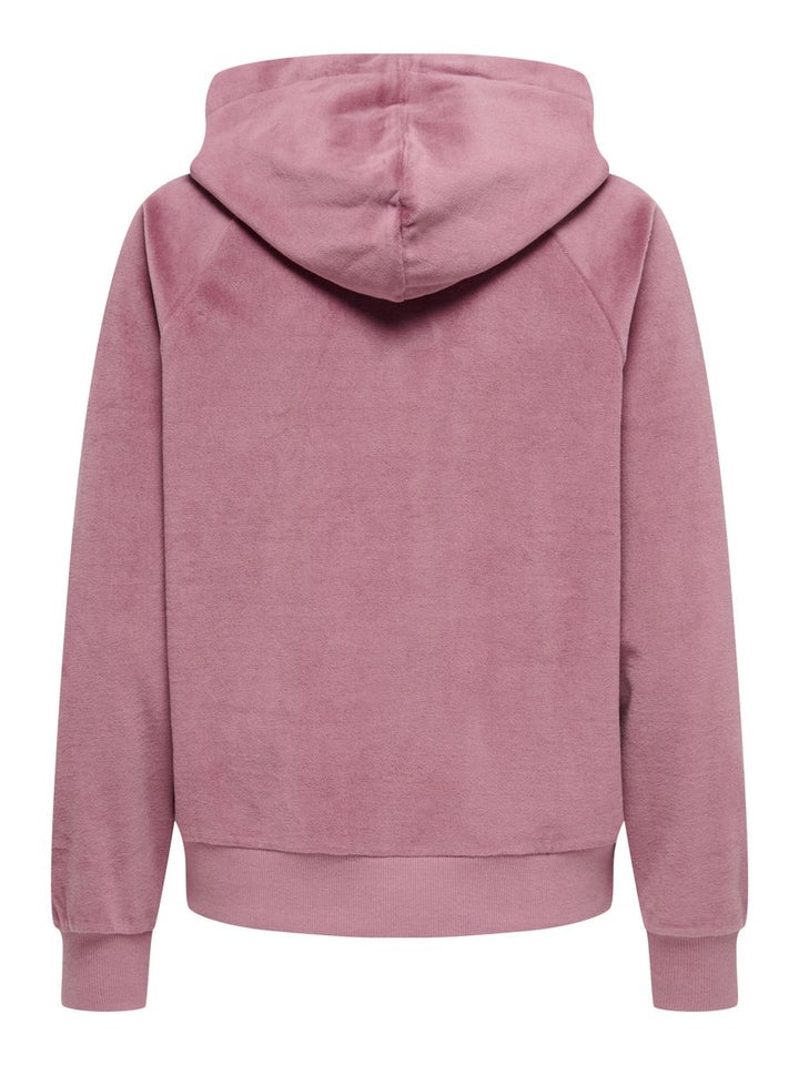 JDYVIDA L/S VELVET HOODIE TOP JRS DIA