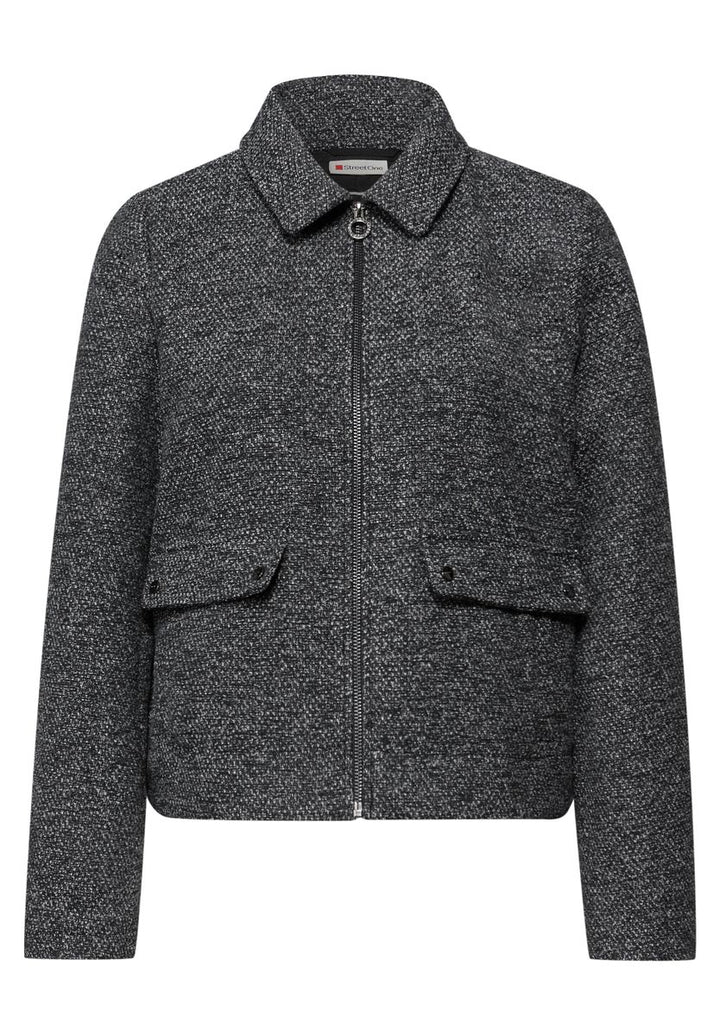 Melierte Jacke