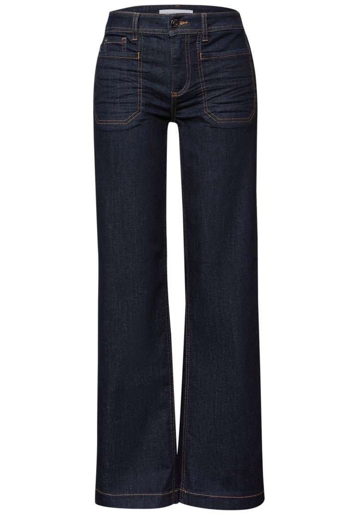 Rinsed Wide Leg Jeans