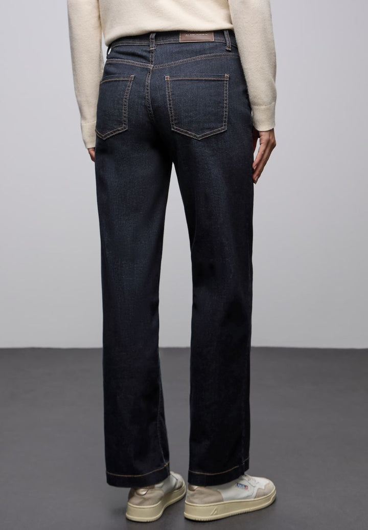 Rinsed Wide Leg Jeans