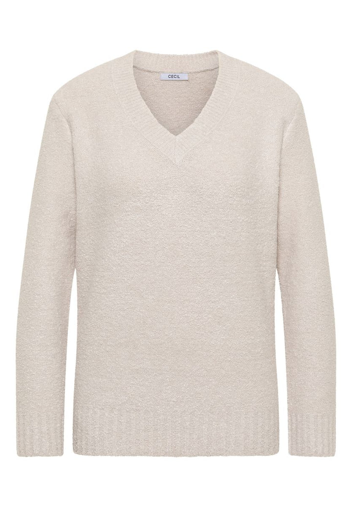 Bouclé V-Neck Pullover