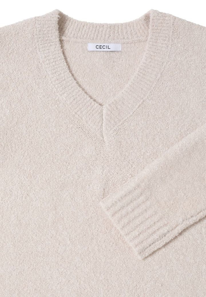 Bouclé V-Neck Pullover