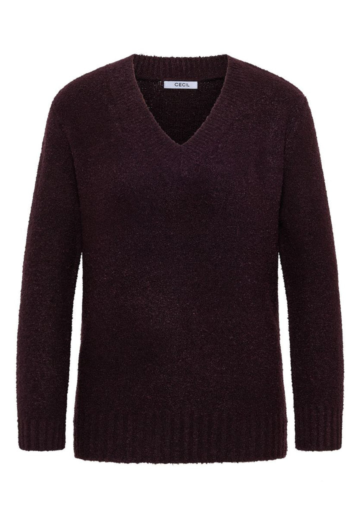 Bouclé V-Neck Pullover