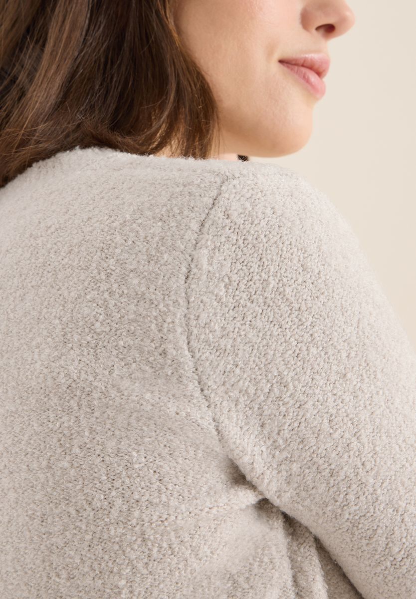 Bouclé V-Neck Pullover