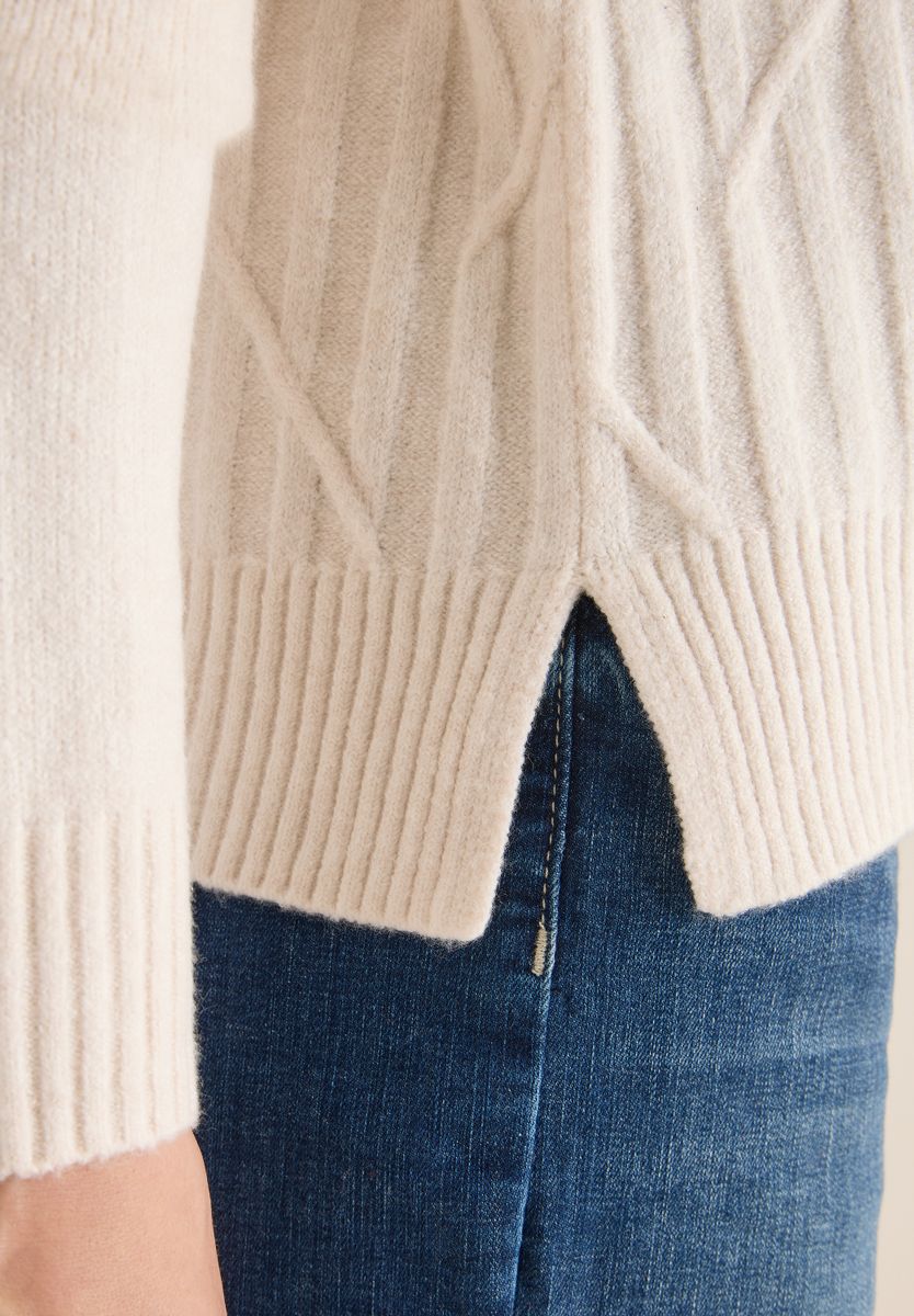 Struktur Rollkragenpullover