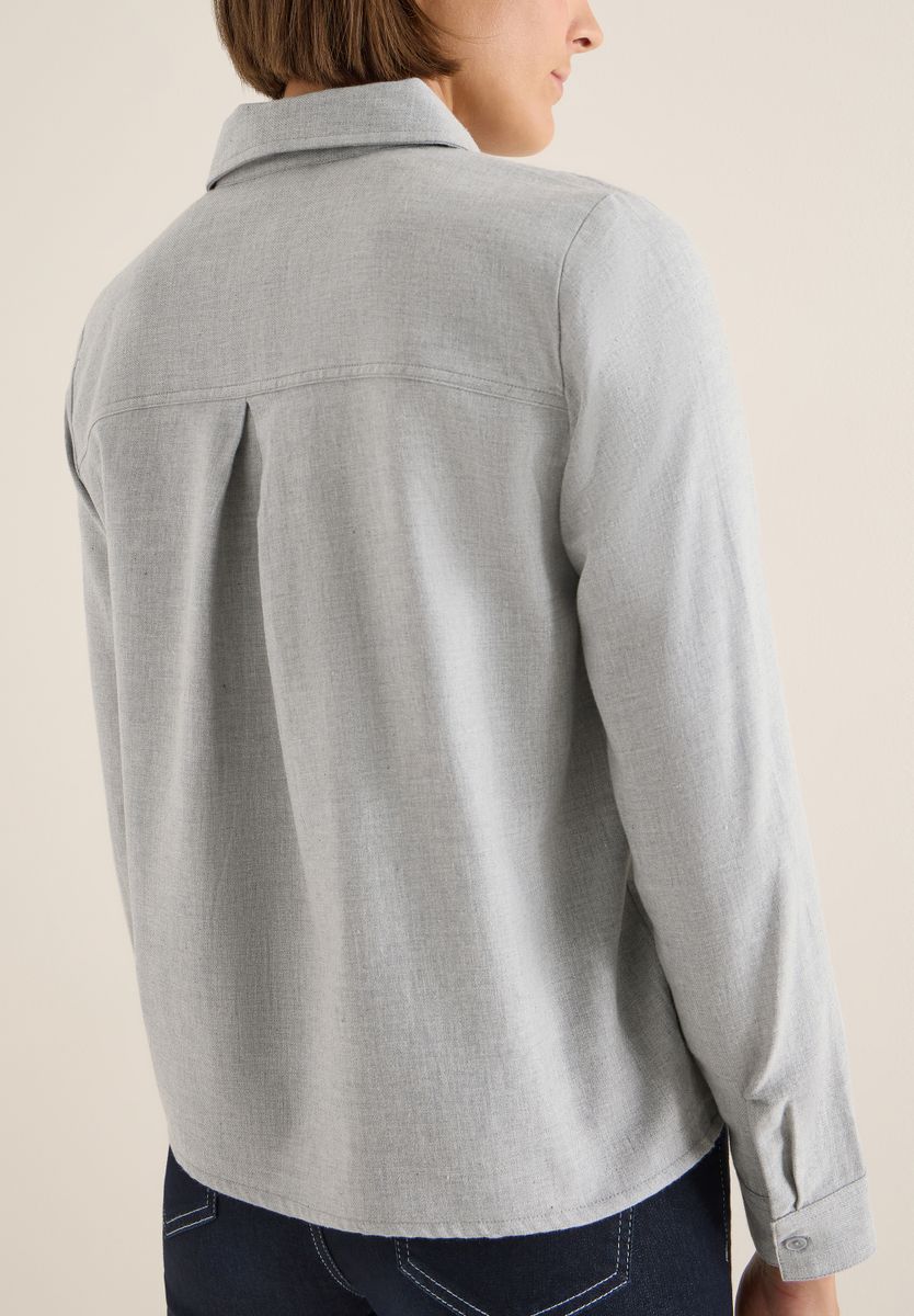 Flanellbluse mit Nieten