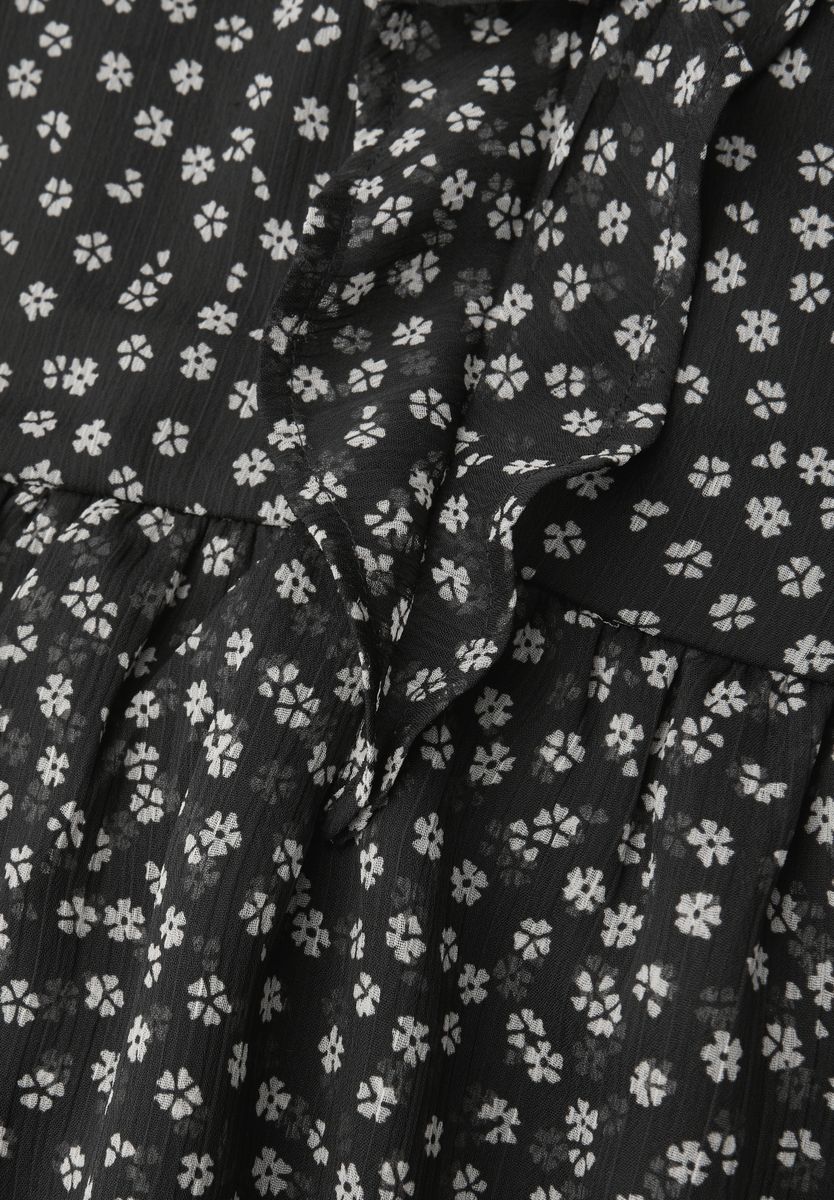 Gemustertes Chiffonkleid