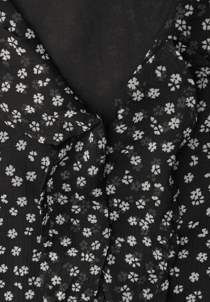 Chiffonbluse mit Volants