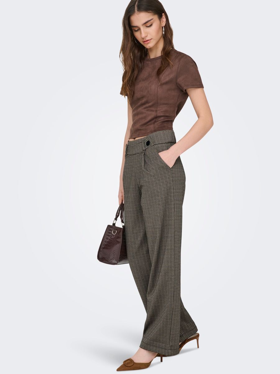 JDYGEGGO MIA LONG CHECK PANT JRS NOOS