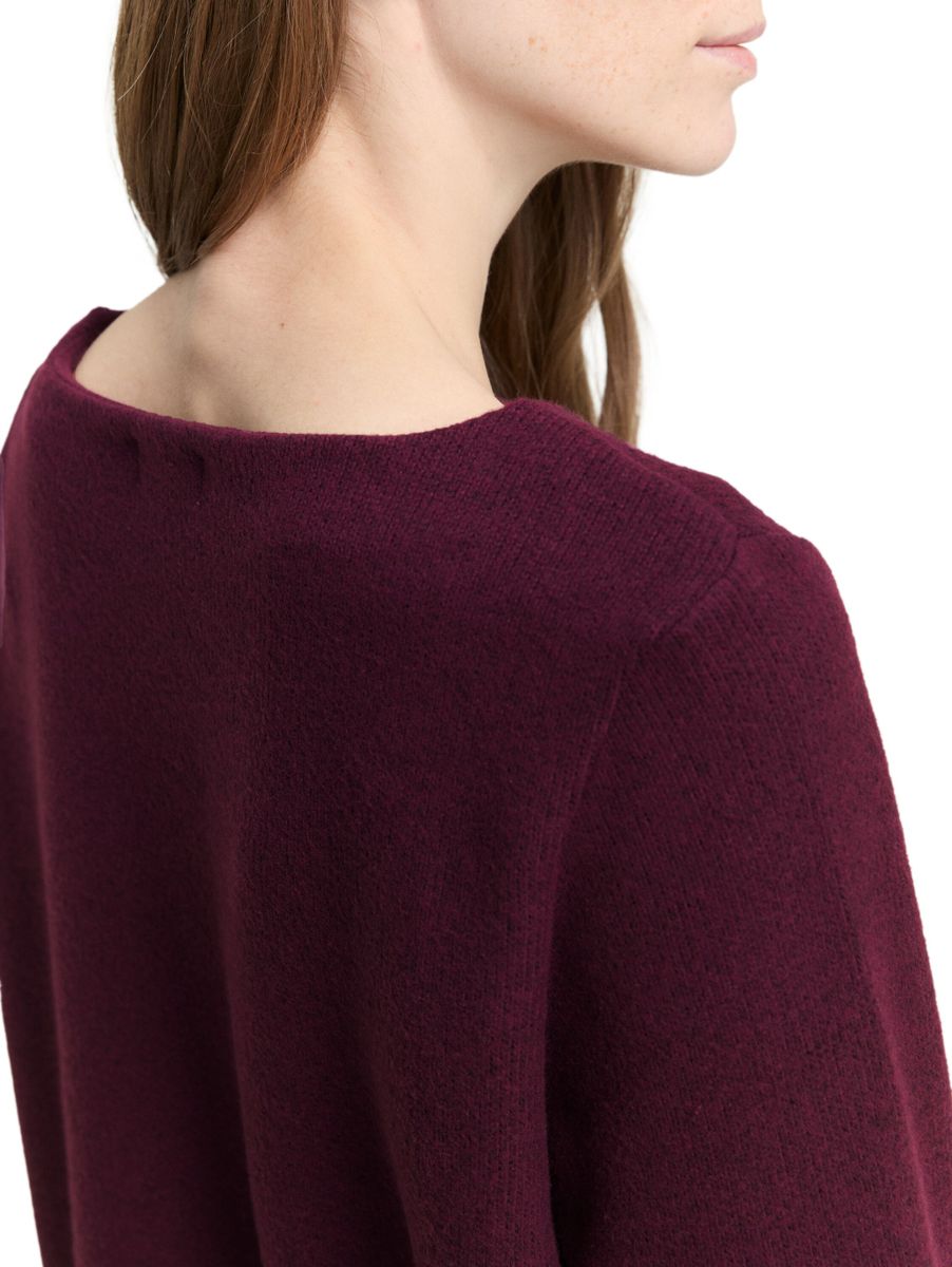 Soft-Touch Sweatshirt mit Knopf-Details