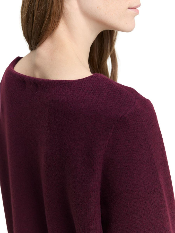 Soft-Touch Sweatshirt mit Knopf-Details